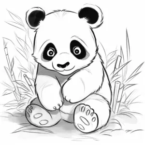 Panda kolorowanka