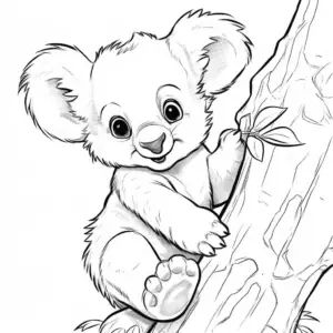 Koala kolorowanka