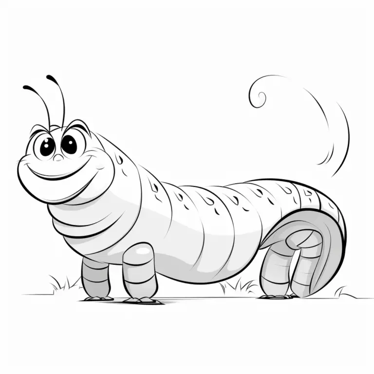 Kolorowanka gąsienica - rozwijaj kreatywność i poznawaj świat!