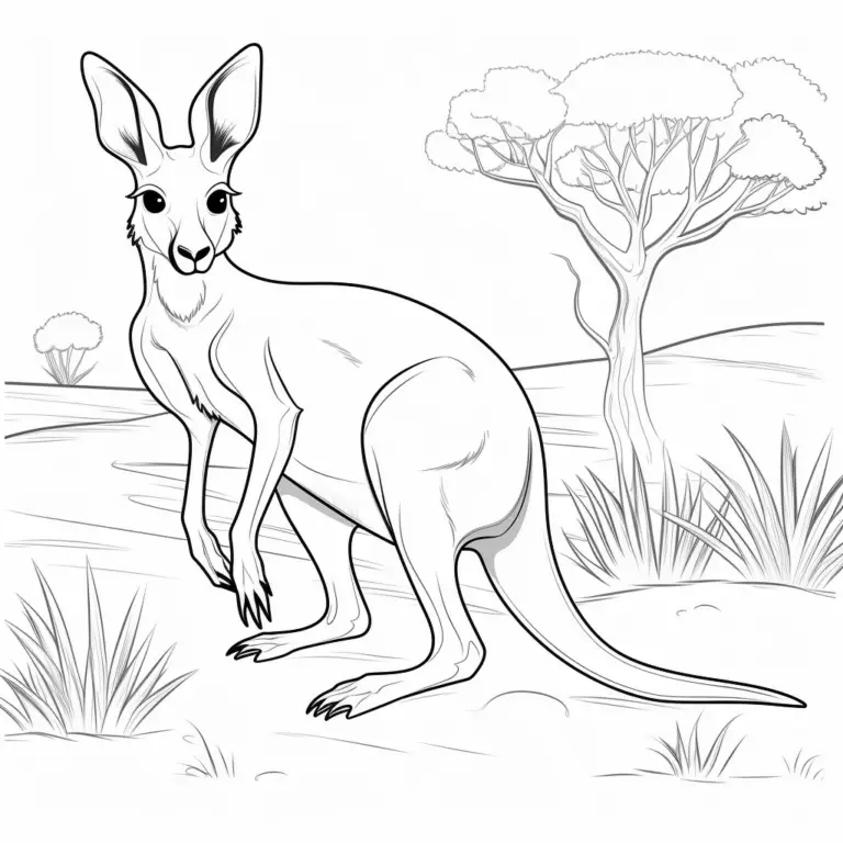 Kangur Kolorowanka Ciekawe Zwierze Z Australi kangur-kolorowanka-ciekawe-zwierze-z-australi