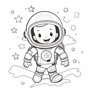 Kosmonauta kolorowanka – odkryj kosmiczną przygodę!