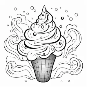 Lody kolorowanka smaczna kolorowanka