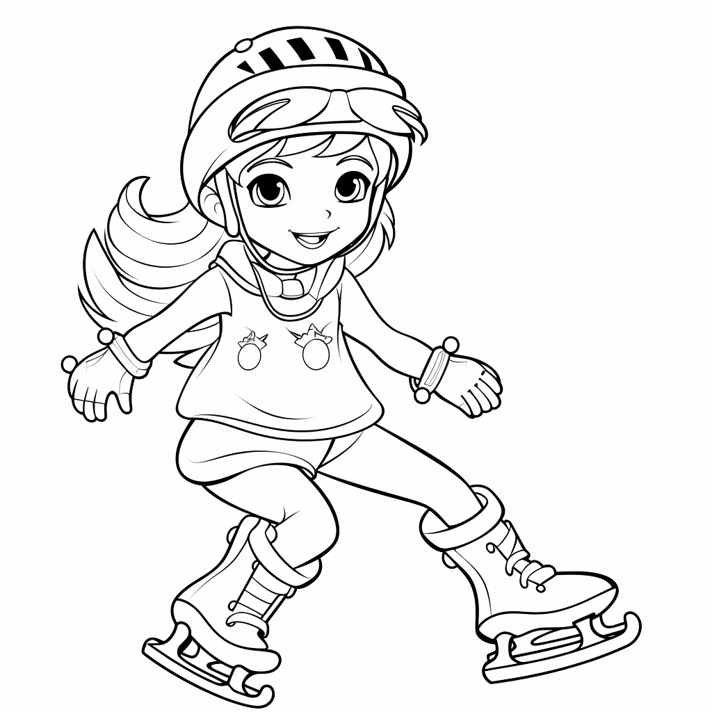 dziewczynka na łyżwach