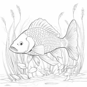 Karp kolorowanka zabawa i nauka dla dzieci