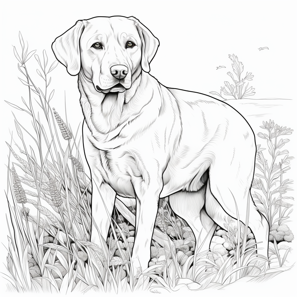 Labrador kolorowanka