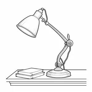 Lampa kolorowanka o świetle