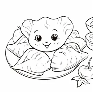 Pierogi kolorowanka – tradycyjne polskie danie do pokolorowania