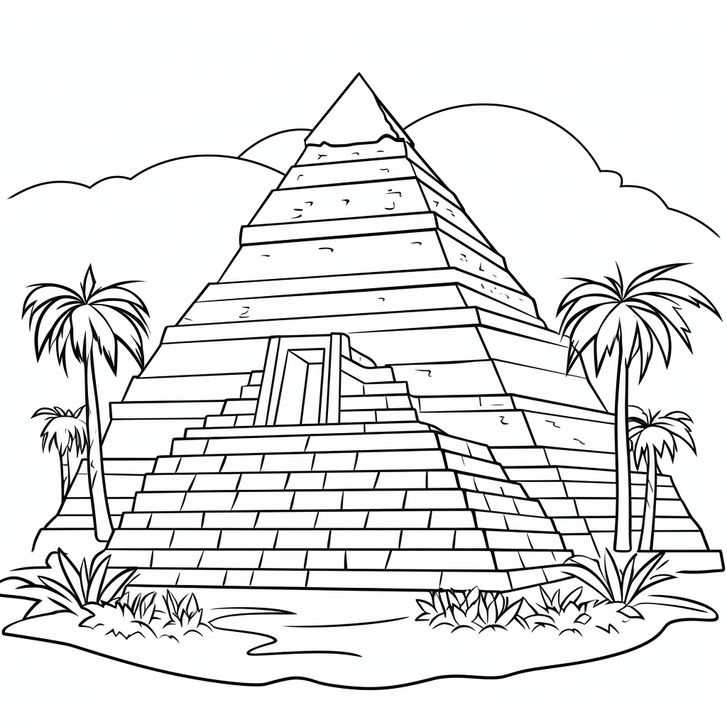 Piramida kolorowanka