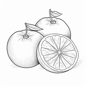 Pomarańcza kolorowanka soczysty owoc pełen witaminy C