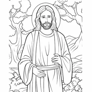 Jezus kolorowanka dla dzieci
